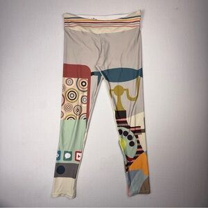 RARE Women’s Society6 Fun Telephone Print Full Length Stretch Leggings Size XL